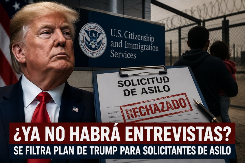 USCIS podría rechazar solicitudes de asilo sin entrevista, Asylum Applications Could Be Rejected Faster