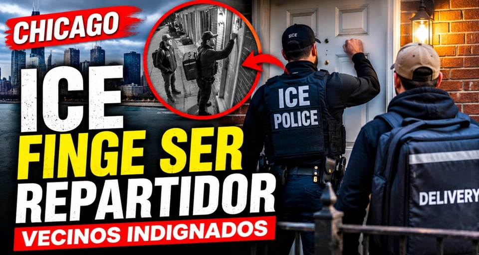 Video capta a agentes de ICE haciéndose pasar por repartidores en Chicago featured image