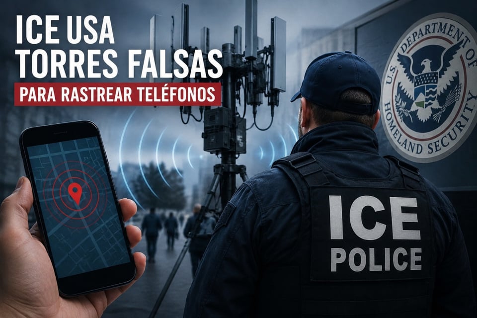 ICE rastrea teléfonos con torres falsas
