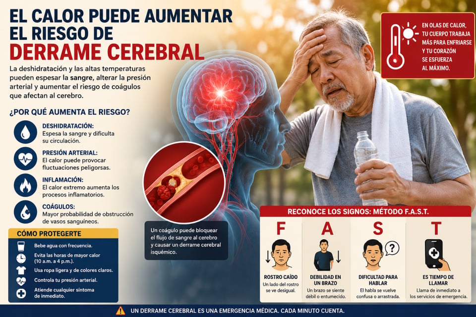 calor, derrame, cerebral, ola, sintomas, 