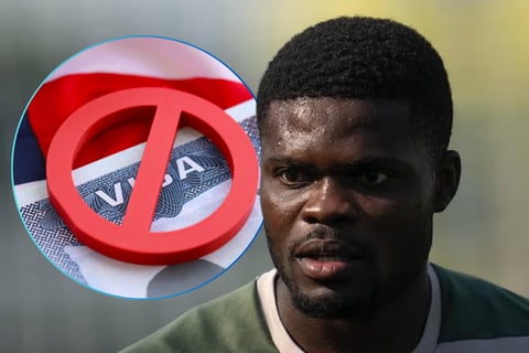 Partey queda fuera del debut mundialista por visa rechazada