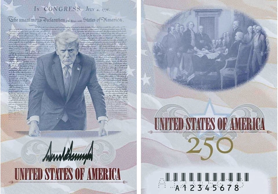 EE.UU. emitirá pasaportes conmemorativos con una imagen de Trump desde agosto