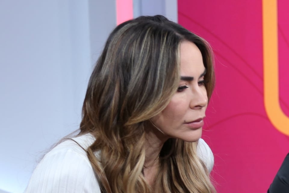 Aylín Mujica videollamada con su hijo