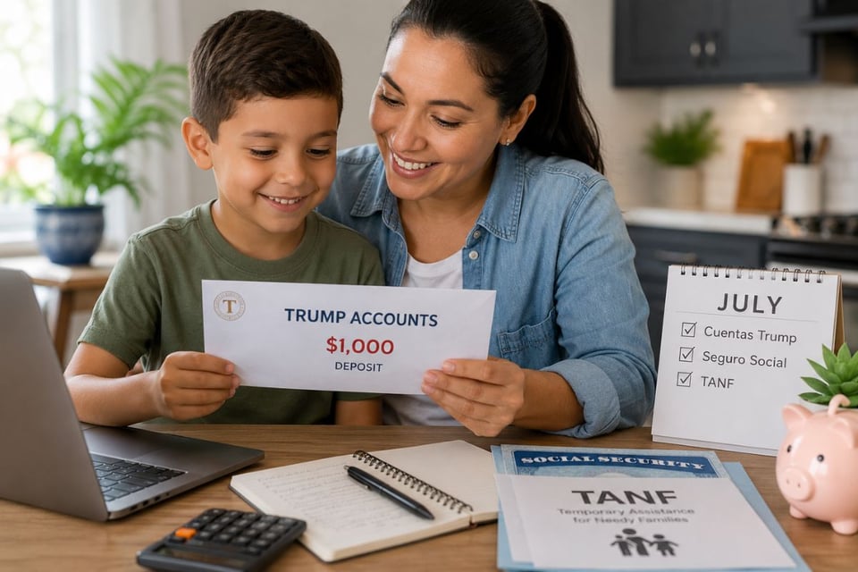 Beneficios a recibir este mes de julio: Cuentas Trump, Seguro Social y TANF