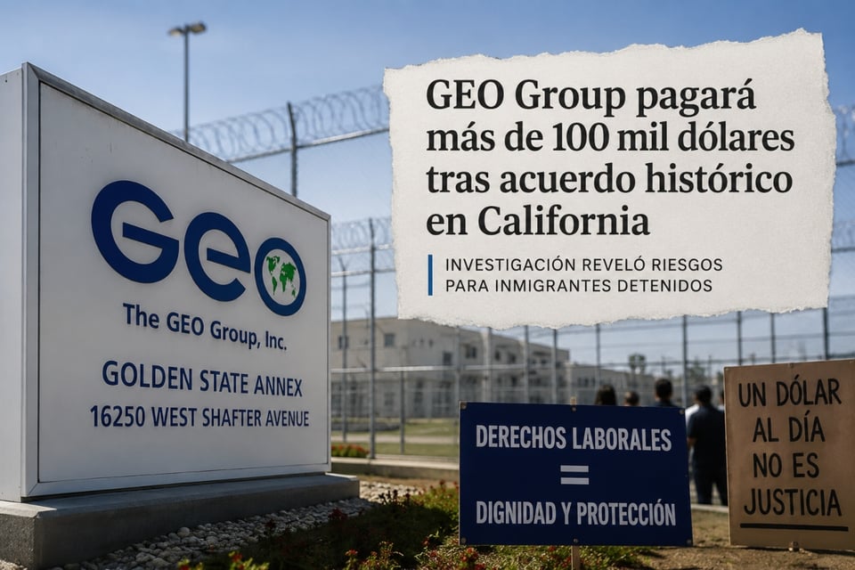 GEO Group acepta acuerdo histórico en California