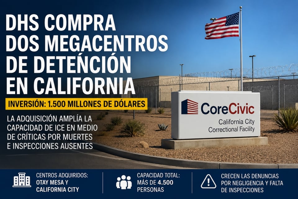 Gobierno de Trump refuerza las deportaciones con dos megacentros en California