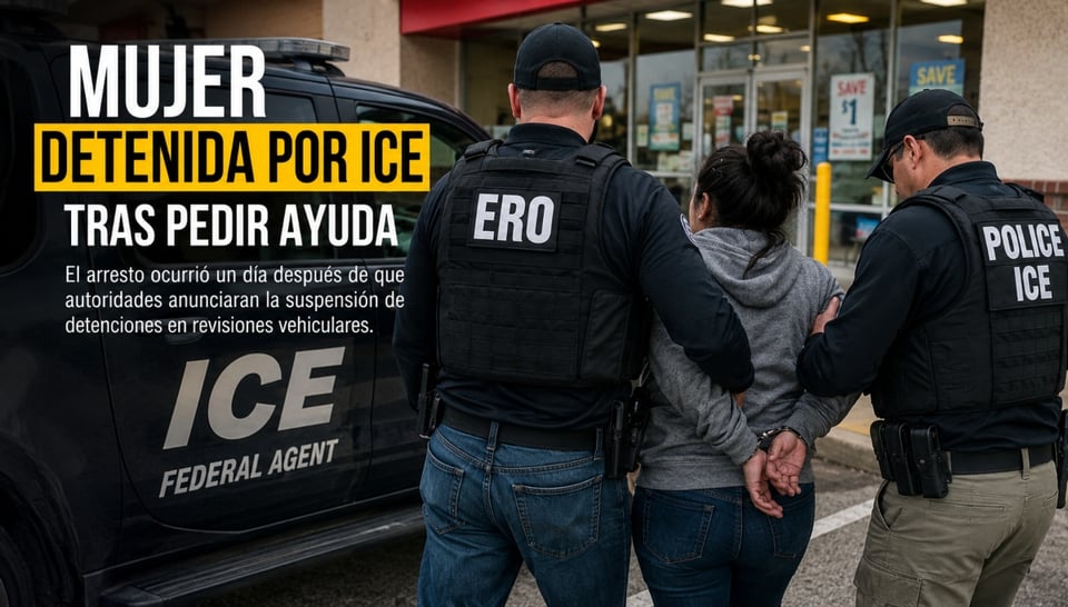 Agentes de ICE arrestan a mujer que iba rumbo a tratamiento médico afuera de tienda