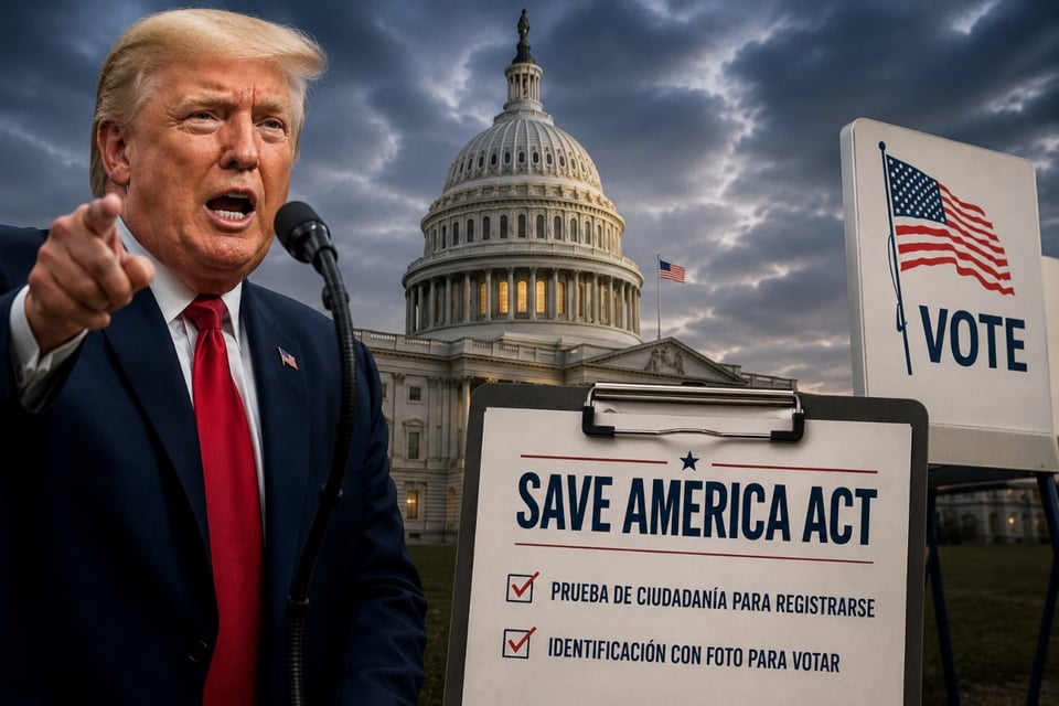 Trump desafía a su propio partido por una ley que cambiaría quién puede votar