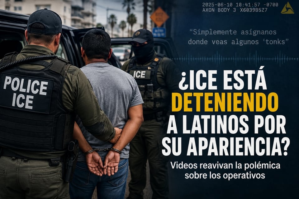 ¿ICE realiza detenciones de latinos por su apariencia? ICE racial profiling in immigration raids