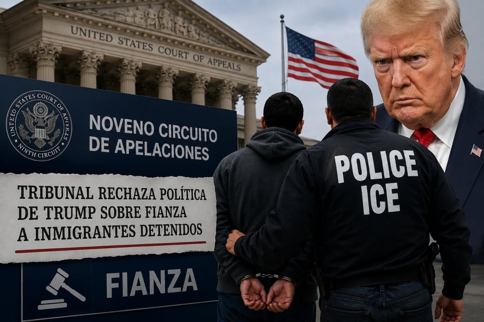 Trump enfrenta nuevo revés judicial: Tribunal rechaza negar fianza a inmigrantes