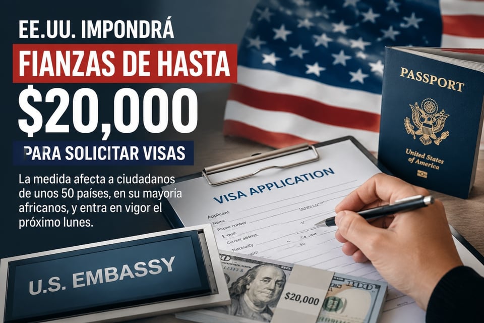 EE.UU. cobrará hasta $20,000 para pedir visa