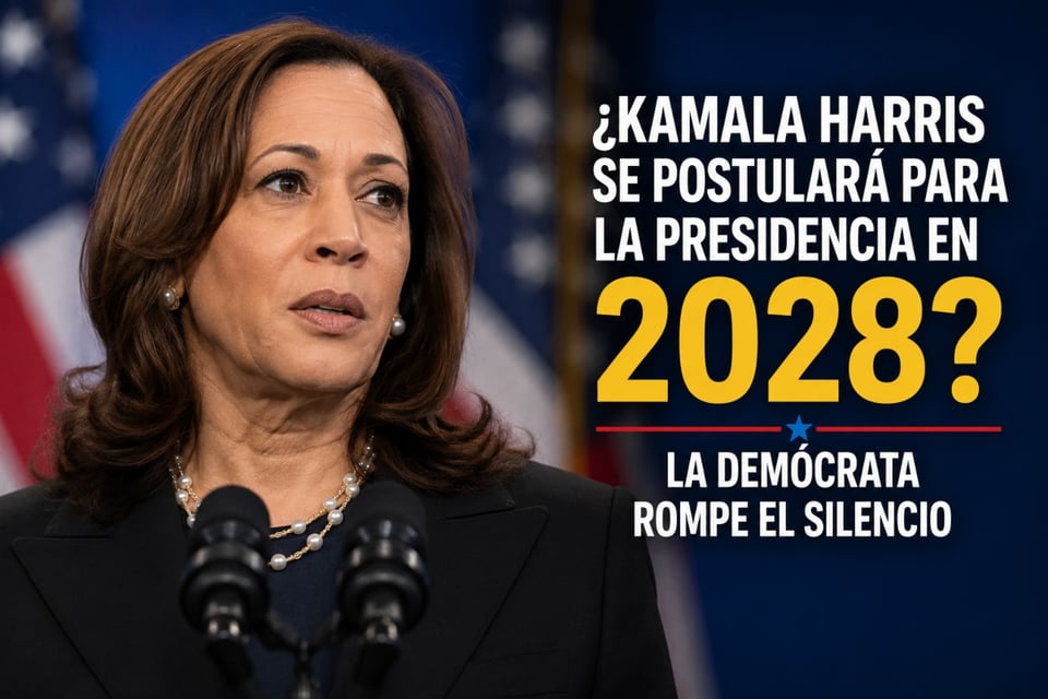 ¿Kamala Harris se postulará para la presidencia en 2028? La demócrata sale a decir la verdad