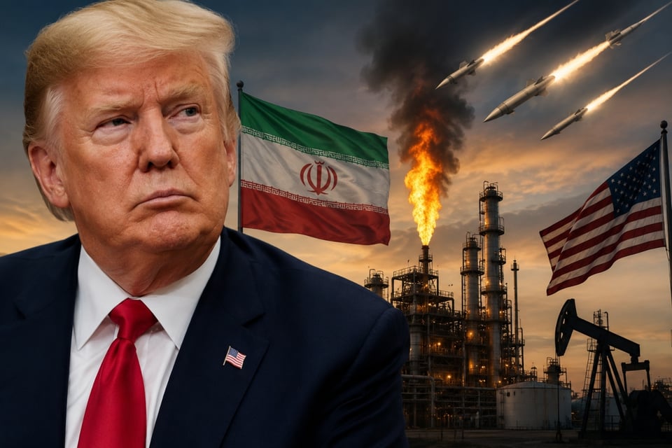 Trump evalúa atacar infraestructura energética de Irán y amenaza con una nueva escalada militar