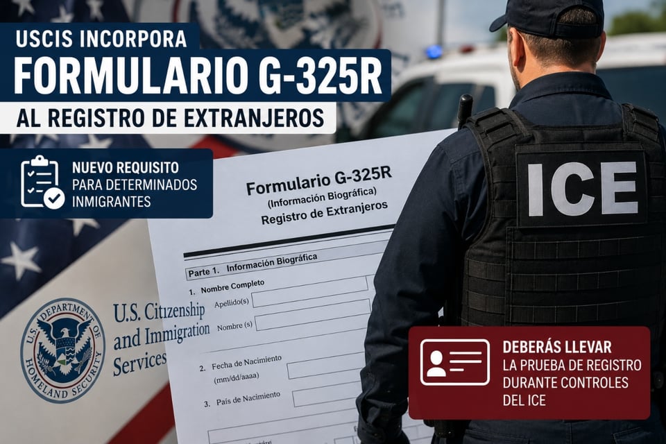 Formulario G-325R: nuevo requisito prende alertas migratorias
