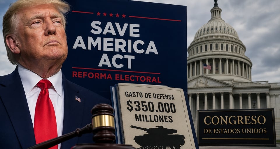 Trump amenaza con frenar leyes por voto