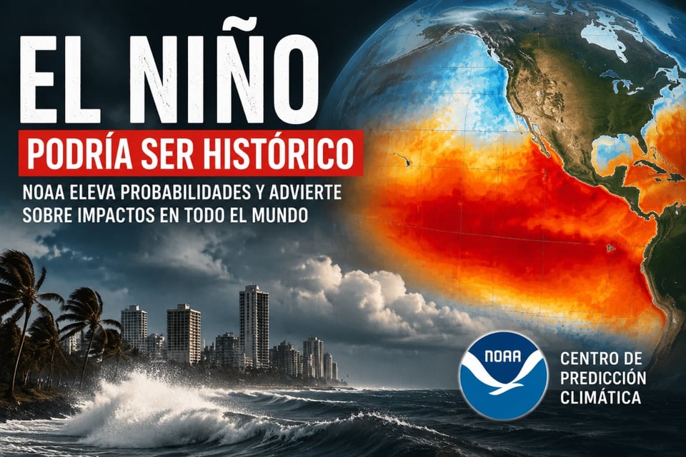 NOAA eleva alerta por fenómeno El Niño