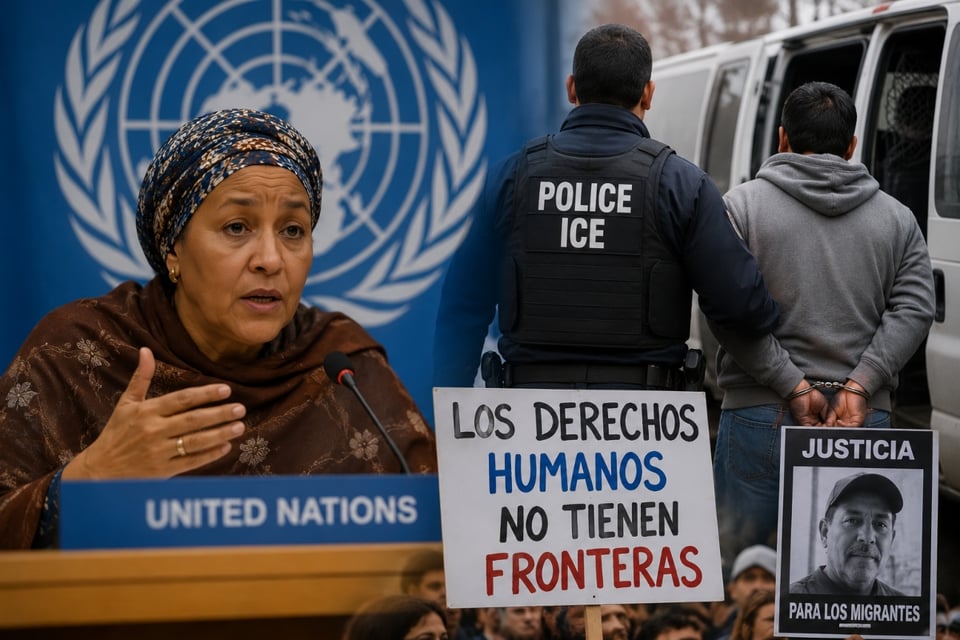 ONU alerta por muertes de migrantes en operativos de ICE y exige respeto a los derechos humanos