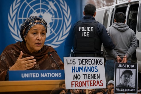 ONU alerta por muertes de migrantes en operativos de ICE y exige respeto a los derechos humanos
