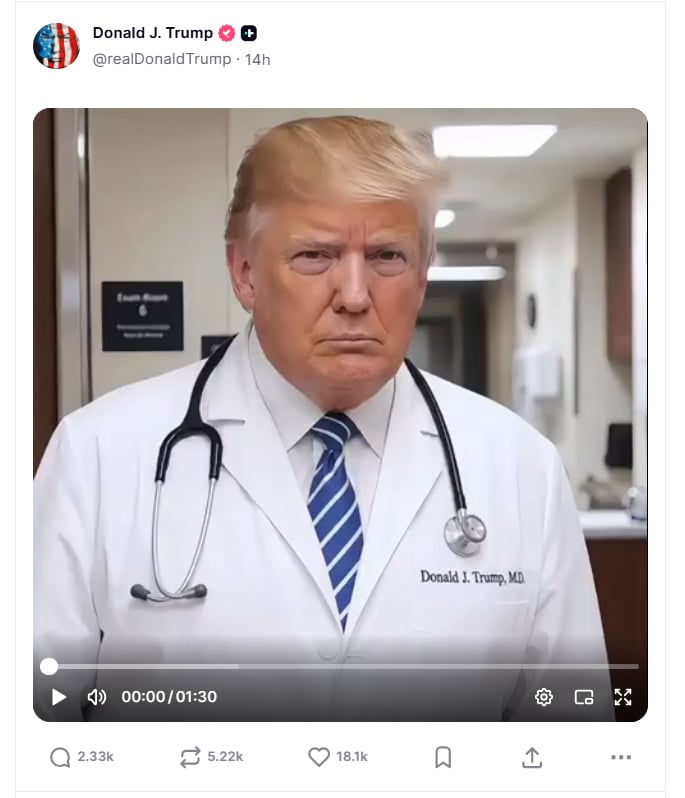 trump, medico, doctor, polemico 