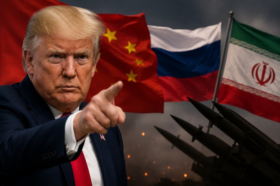 Trump lanza advertencia a China y Rusia por Irán: «Sería muy malo para ellos»