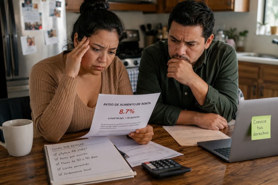 Tu casero puede subirte la renta si vives en California: Conoce tus derechos antes de aceptar el aumento