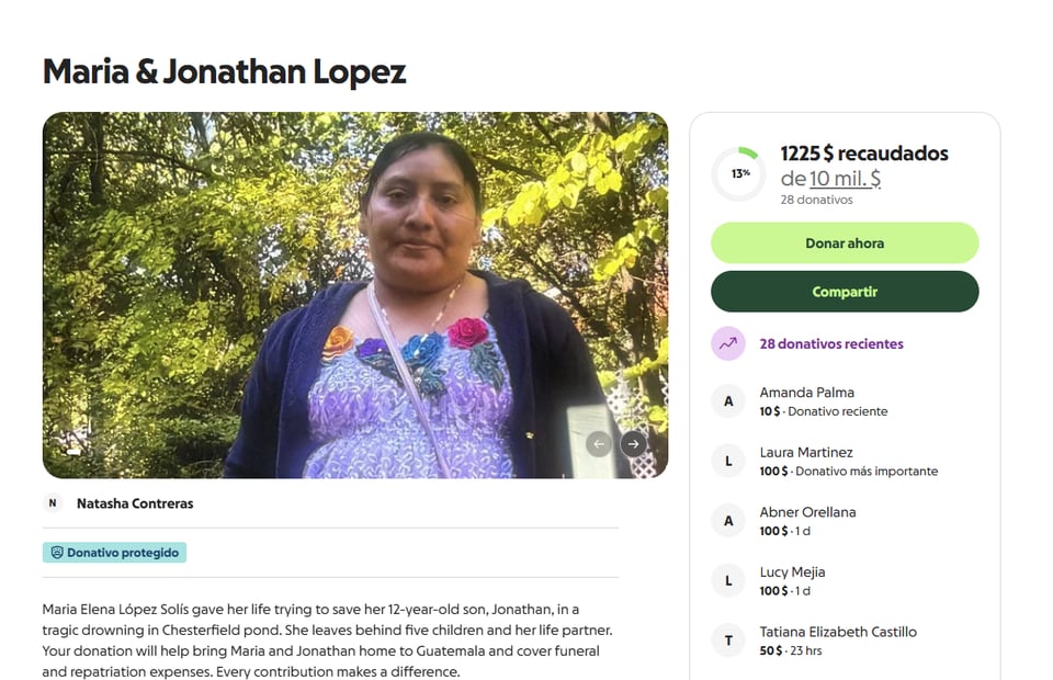 maria, madre, guatemalteca, tragedia, en, virginia, Virginia Drowning Tragedy: Guatemalan Mother Dies Trying to Save Her 12-Year-Old Son, Both Lose Their Lives