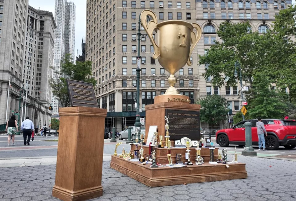 trofeo de trump, manhattan, burla, nueva, york 