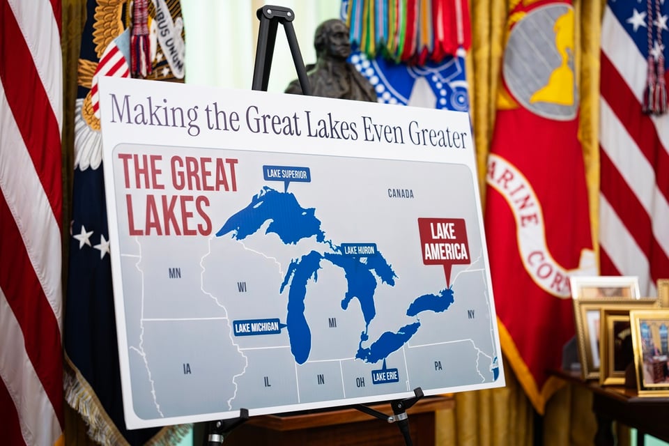 Trump changes name of Lake Ontario and Canada responds