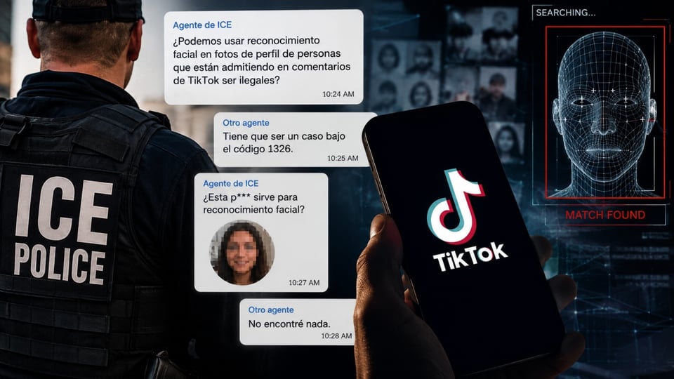 ICE usa TikTok y reconocimiento facial para identificar inmigrantes
