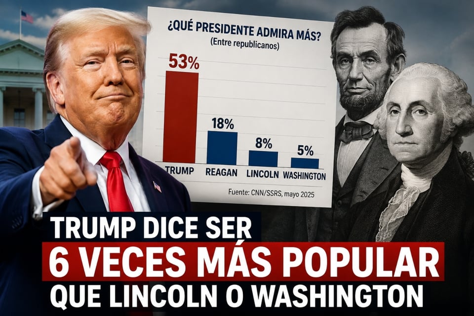 Popularidad de Trump supera a Lincoln en sondeo