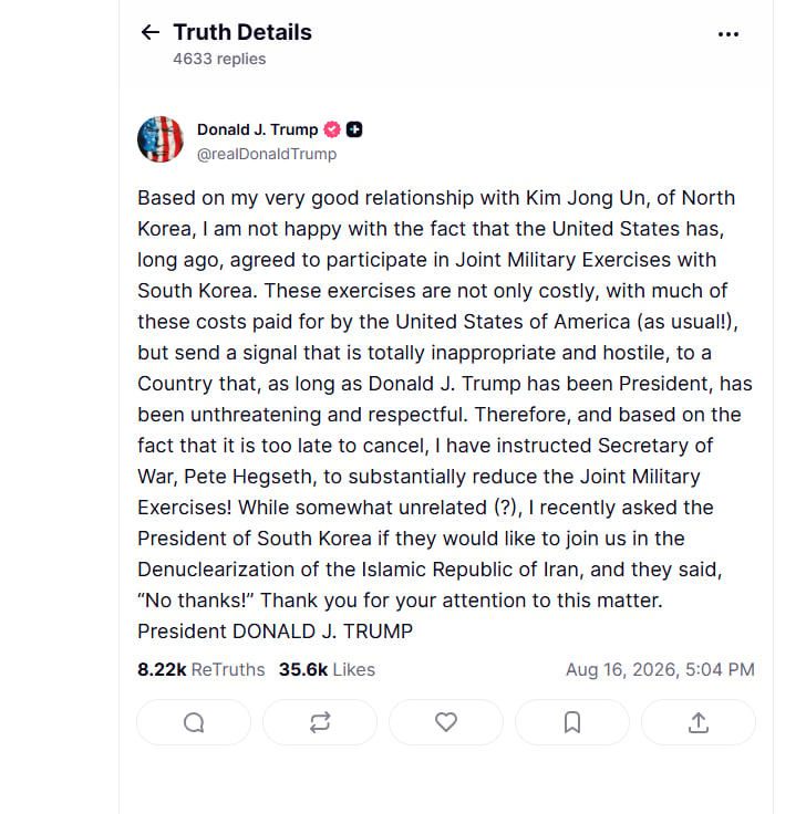trump , corea, sur, norte, trump, recursos, ejercicios, militares