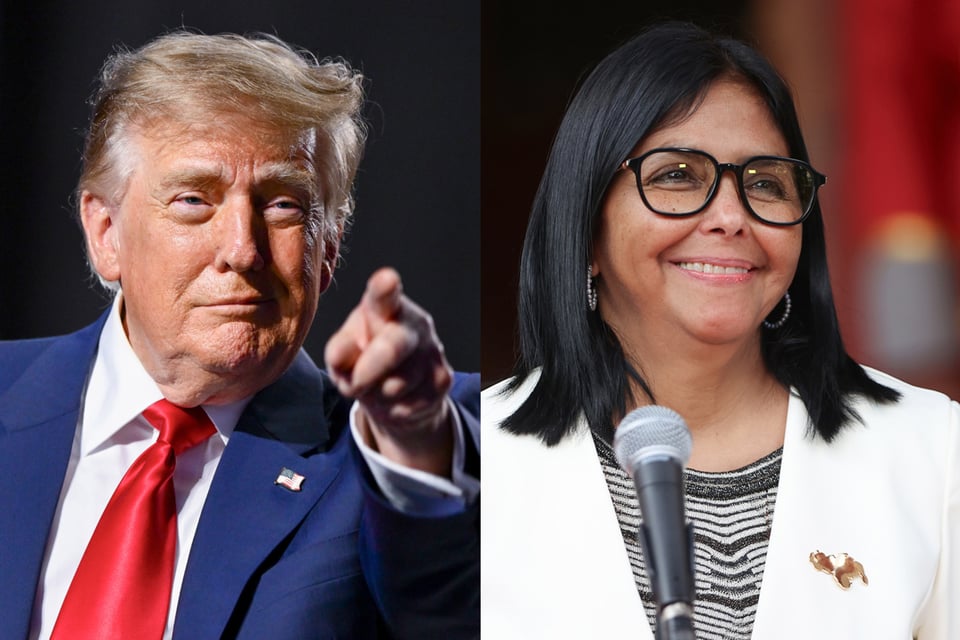 Trump y Delcy Rodríguez cara a cara: petróleo y Maduro rodean un encuentro histórico