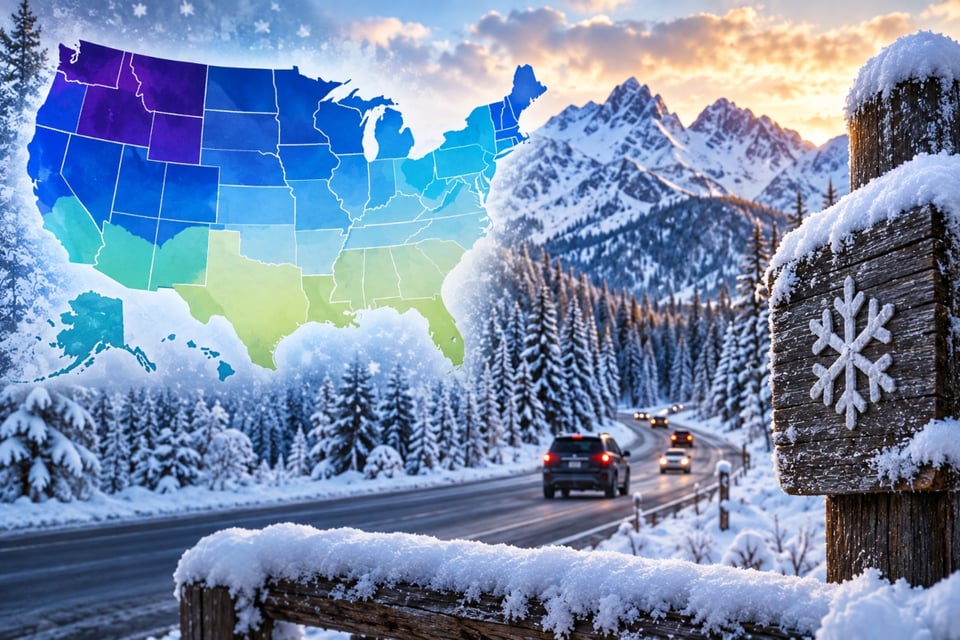 Mapa anticipa las primeras nevadas en EE.UU.: ¿qué zonas podrían ver nieve antes?