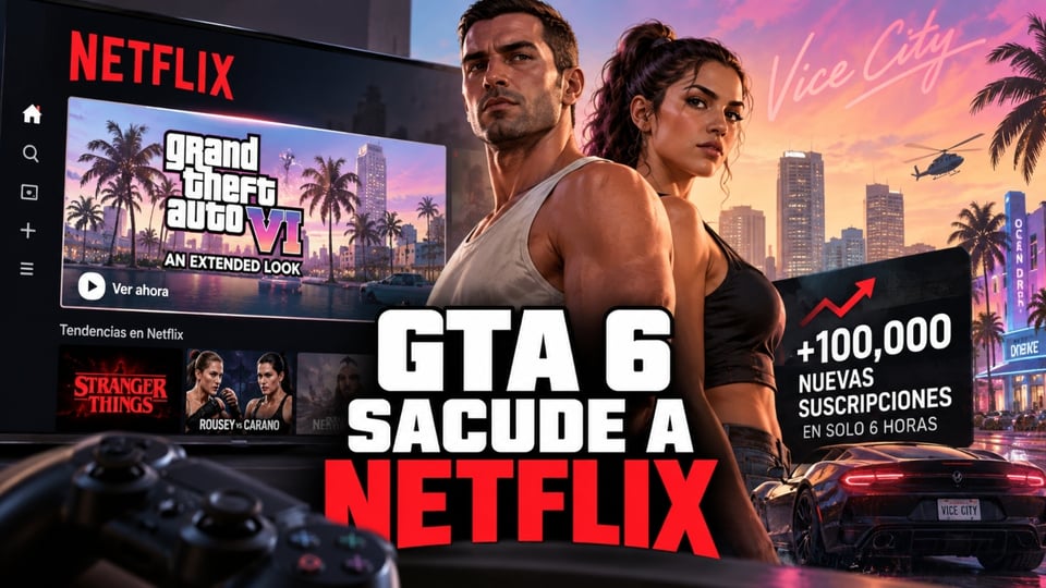 GTA 6 sacude Netflix: logra más de 100,000 suscripciones