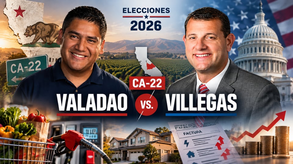 Valadao (R) vs. Villegas (D): salud, inmigración y el bolsillo de un distrito 65% latino