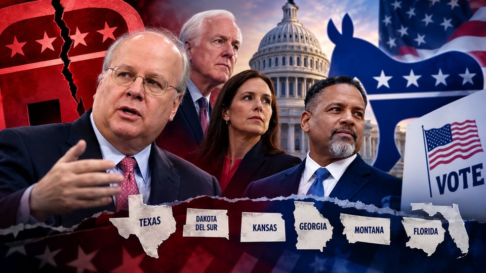 Republicanos rompen con su partido y respaldan a demócratas en estados rojos
