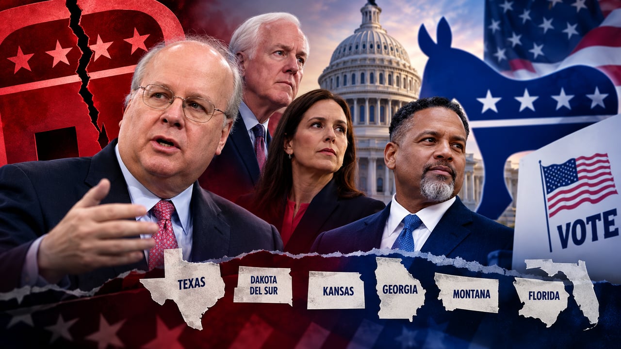 Republicanos rompen con su partido y respaldan a demócratas en estados rojos