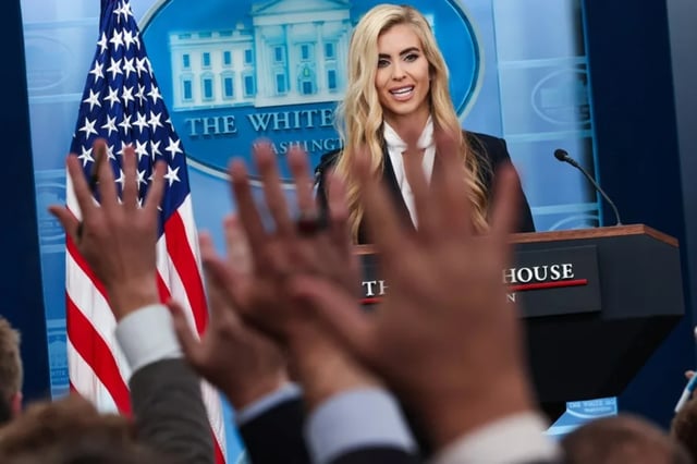 Katie Zacharia sale tras cinco días: las dudas sobre su currículum sacuden la vocería de Trump