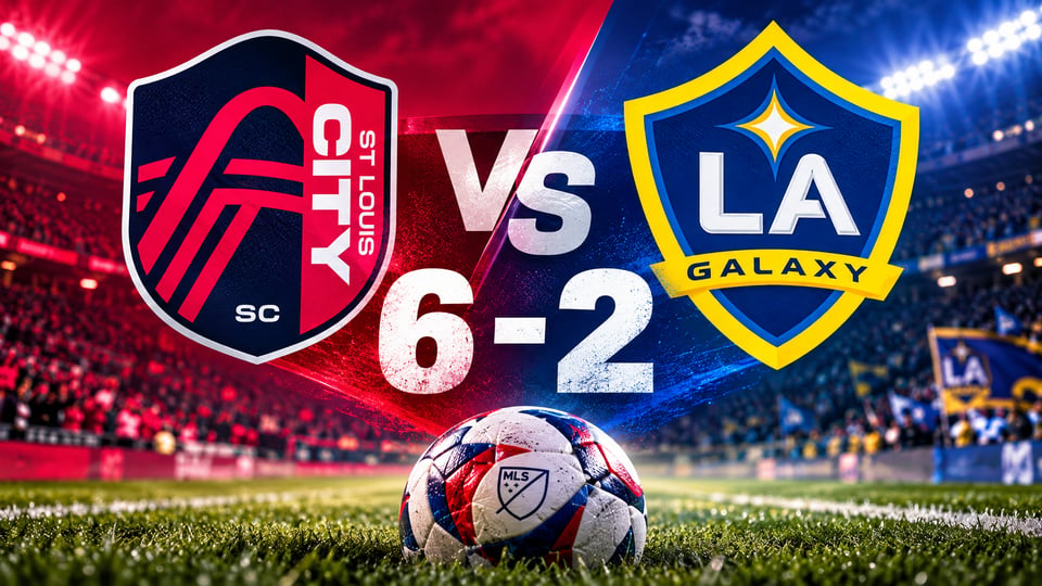 St. Louis CITY SC golea 6-2 al LA Galaxy con triplete de Carlo Holse