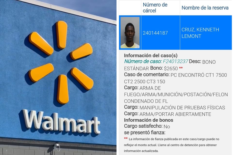 Hombre escondía arma en Walmart, crimen, MundoNow, arresto