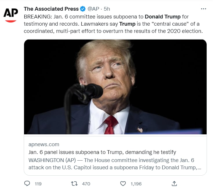 Donald Trump 6 enero: ¿De qué se le acusa a Trump?