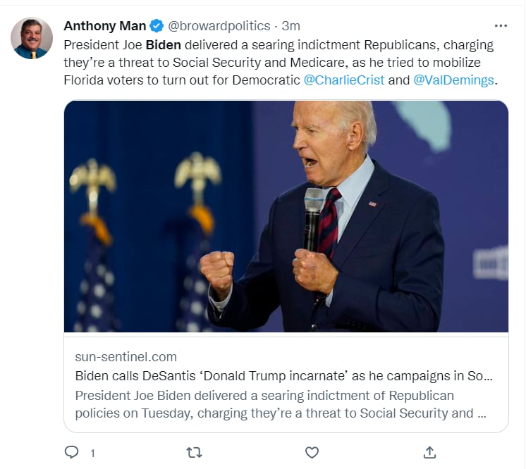 ¿Cuál fue el objetivo de Biden?