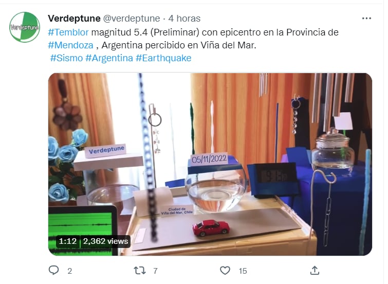 Sismo provincia Mendoza Argentina: ¿Fue perceptible? 