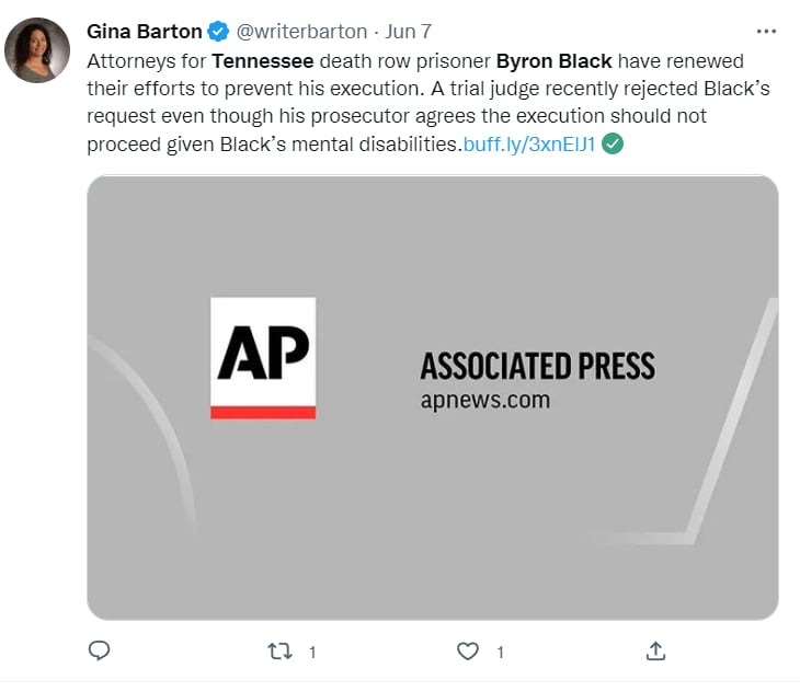 Byron Black Tennessee: ¿Solicitó el apoyo de las autoridades?