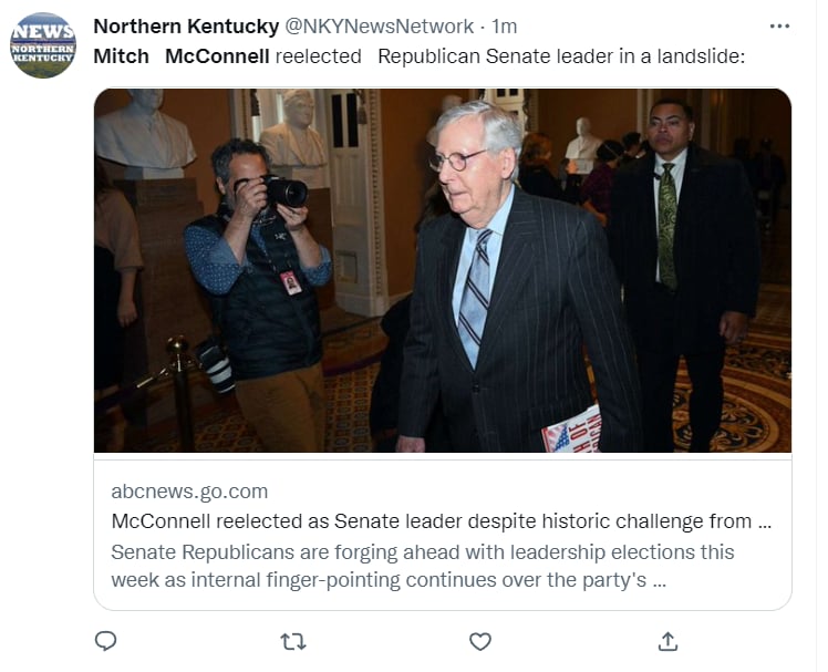 Mitch McConnell Senado: ¿No están alegres con McConnell?