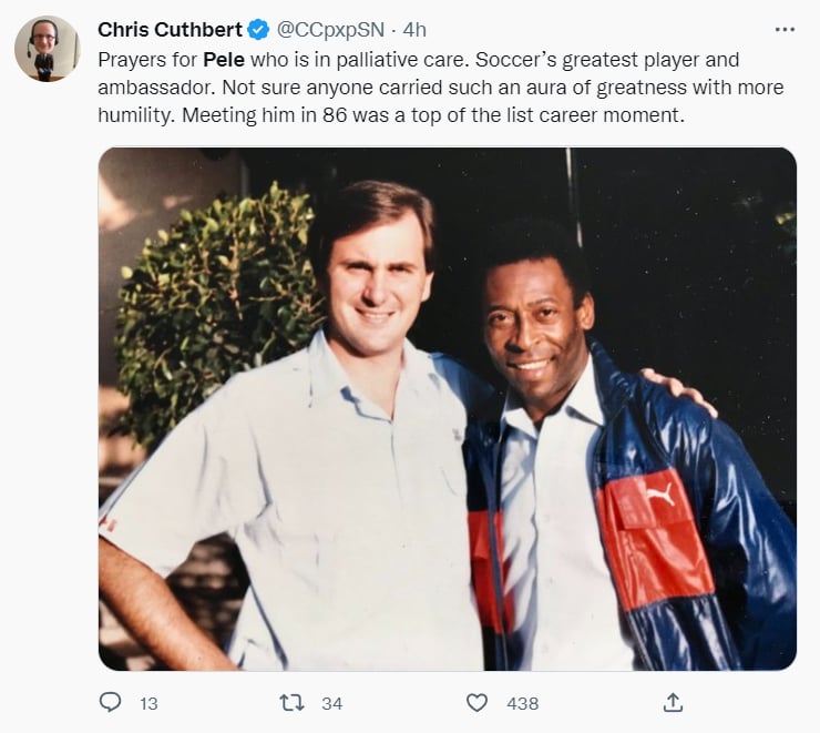 Futbolistas envían mensajes Pelé: "Uno de los mejores momentos de mi carrera"