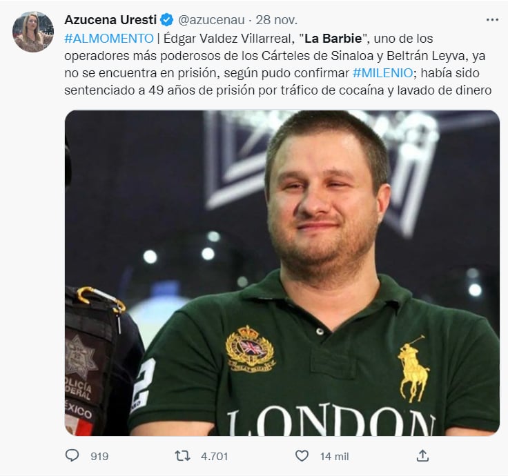 Desaparece Edgar Valdez Villareal: ¿Volverá a México?