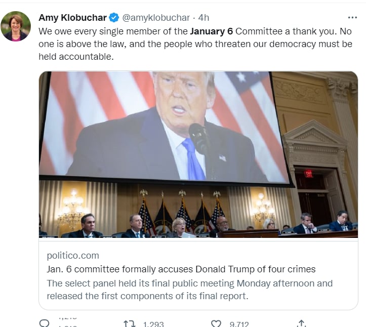 Donald Trump comité: ¿No será el único acusado?