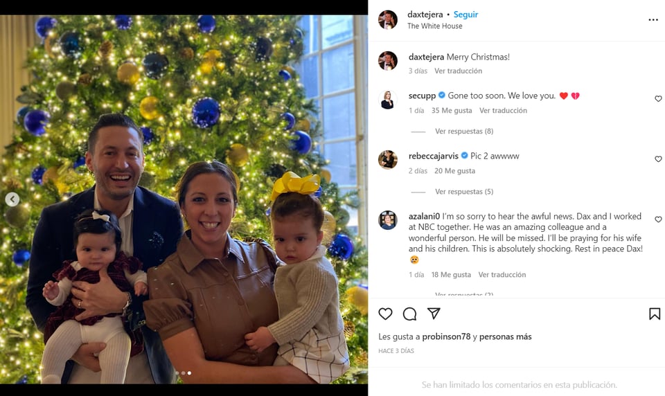 Jorge Ramos Dax Tejera: "Ese mismo amor se extendió a su familia"
