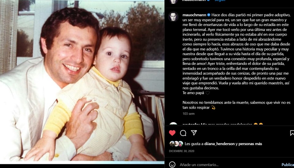 Mauricio Ochmann mourning: "a guy"